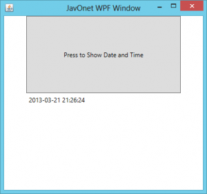 How to build Java application with WPF interface- javOnet - Java to ...